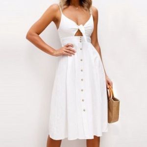 White Crocket Dress